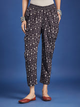 Black Floral Handblock Printed Cotton Co-ord Set