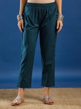 Green Handblock Printed Kurta Set