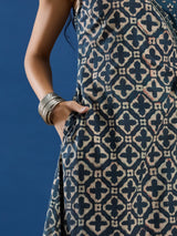 Green Handblock Printed Kurta Set