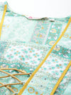 Woman Sea Green Printed Top