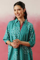Green Bandhej Printed Co-ord Set