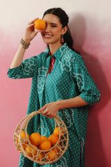 Green Bandhej Printed Co-ord Set