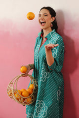Green Bandhej Printed Co-ord Set