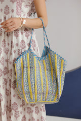 Neel Ambar Quilted Boho Tote Bag