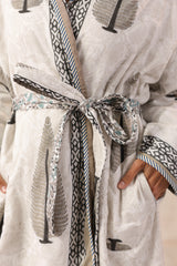 Persian Mughal Printed Reversible Quilted Robes