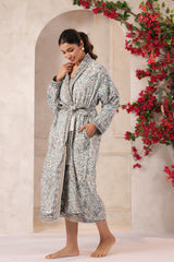 Persian Mughal Printed Reversible Quilted Robes
