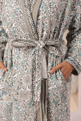 Persian Mughal Printed Reversible Quilted Robes