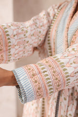 Lotus Bloom Printed Reversible Quilted Robes