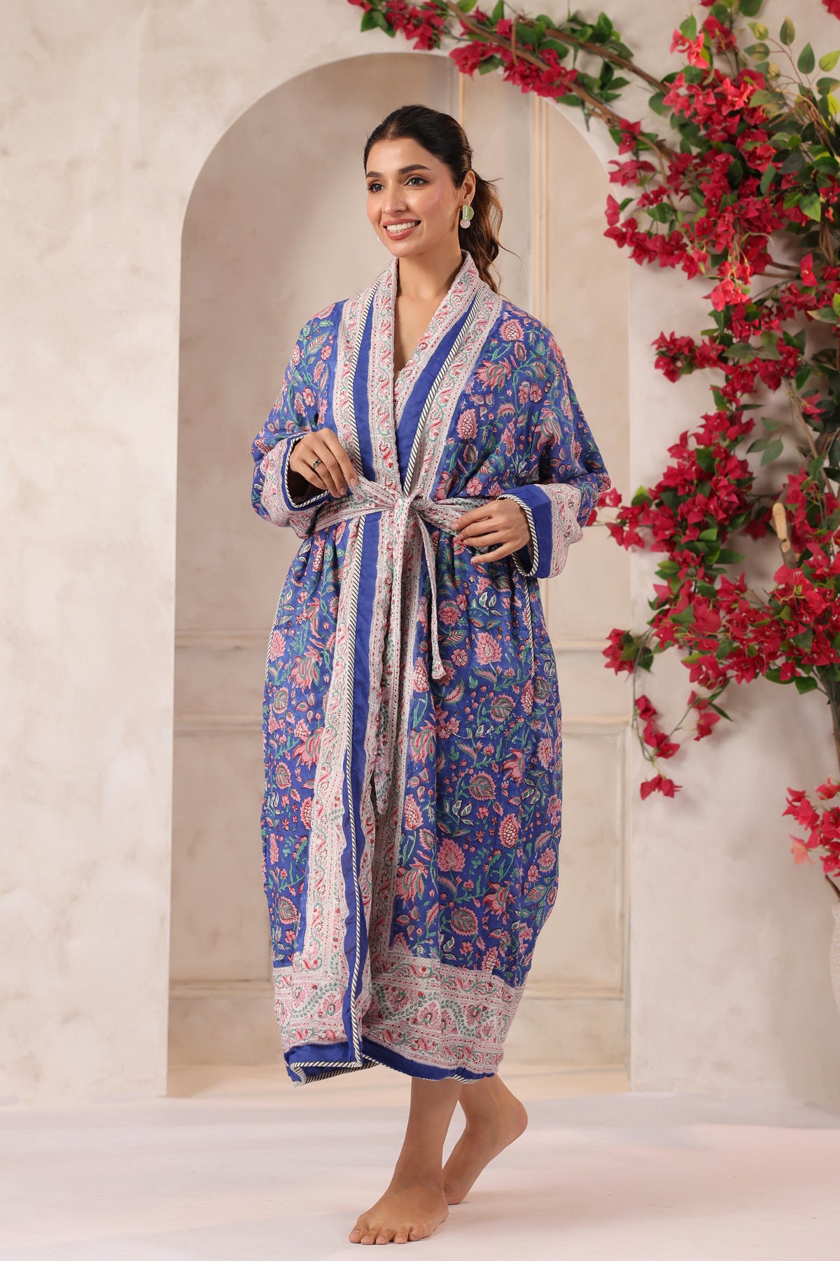 Morni Bagh  Printed Reversible Quilted Robes