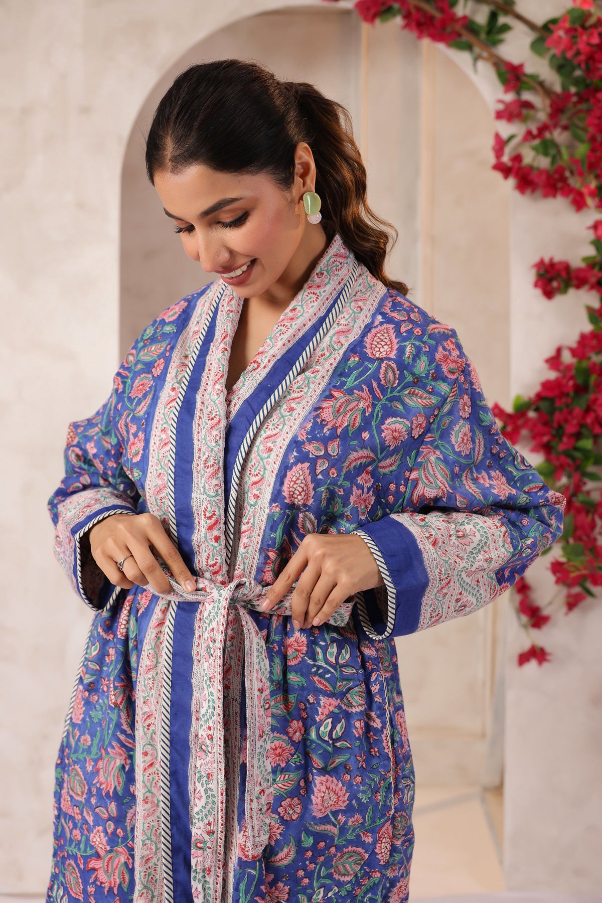 Morni Bagh  Printed Reversible Quilted Robes
