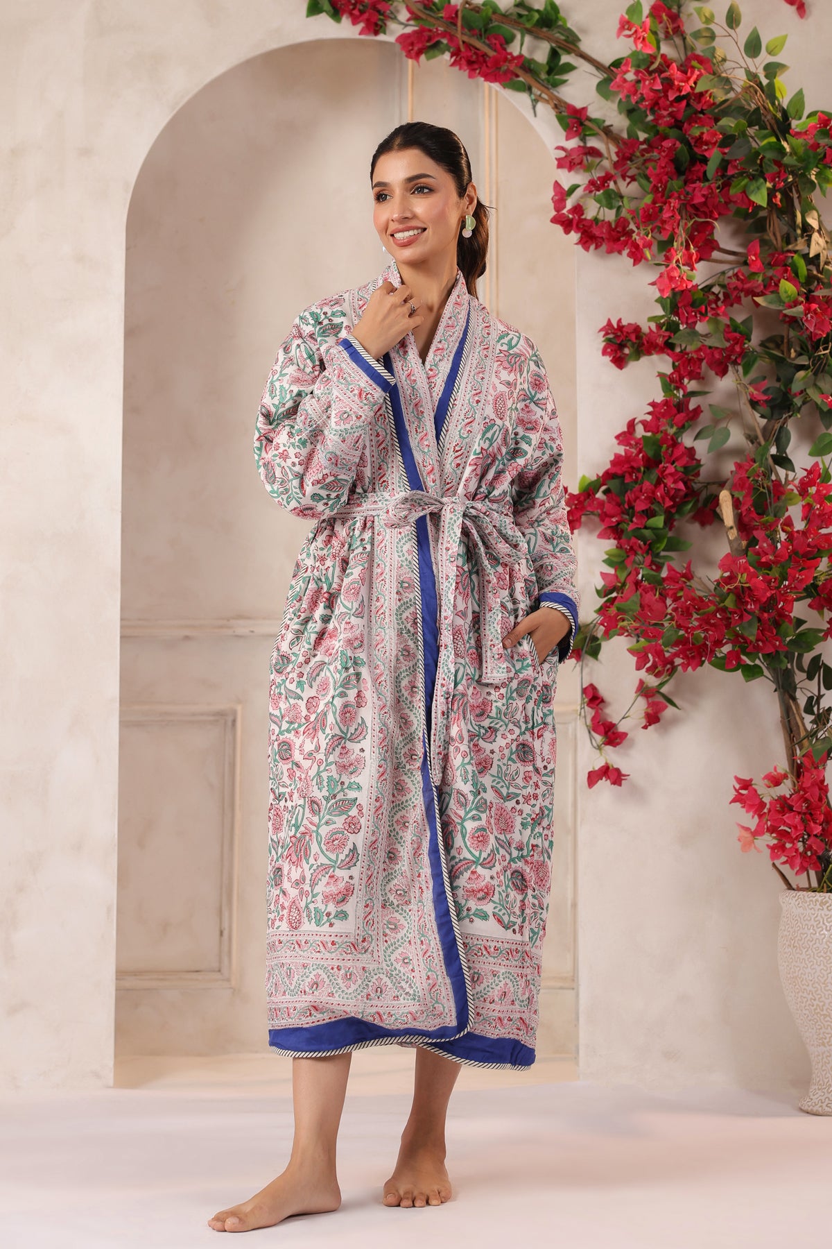 Morni Bagh  Printed Reversible Quilted Robes