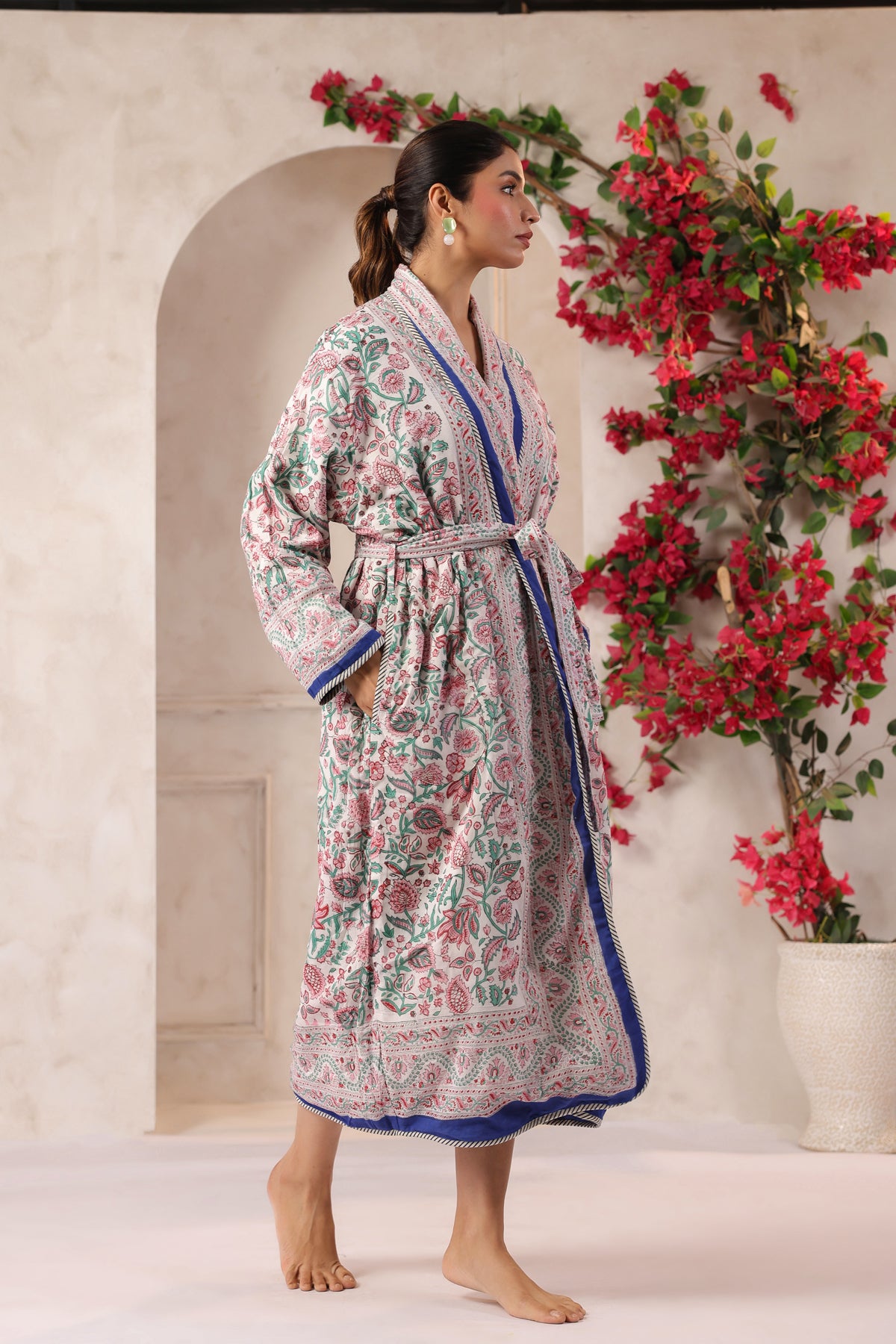 Morni Bagh  Printed Reversible Quilted Robes