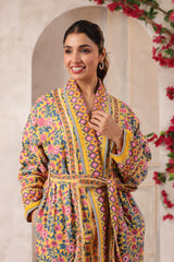Basanti Printed Reversible Quilted Robes
