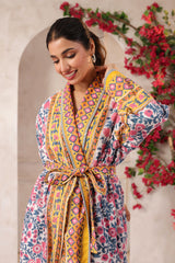 Basanti Printed Reversible Quilted Robes