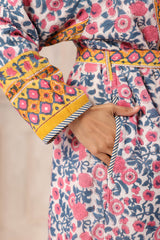 Basanti Printed Reversible Quilted Robes