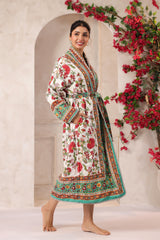 Gulbagh Robe Printed Reversible Quilted Robes