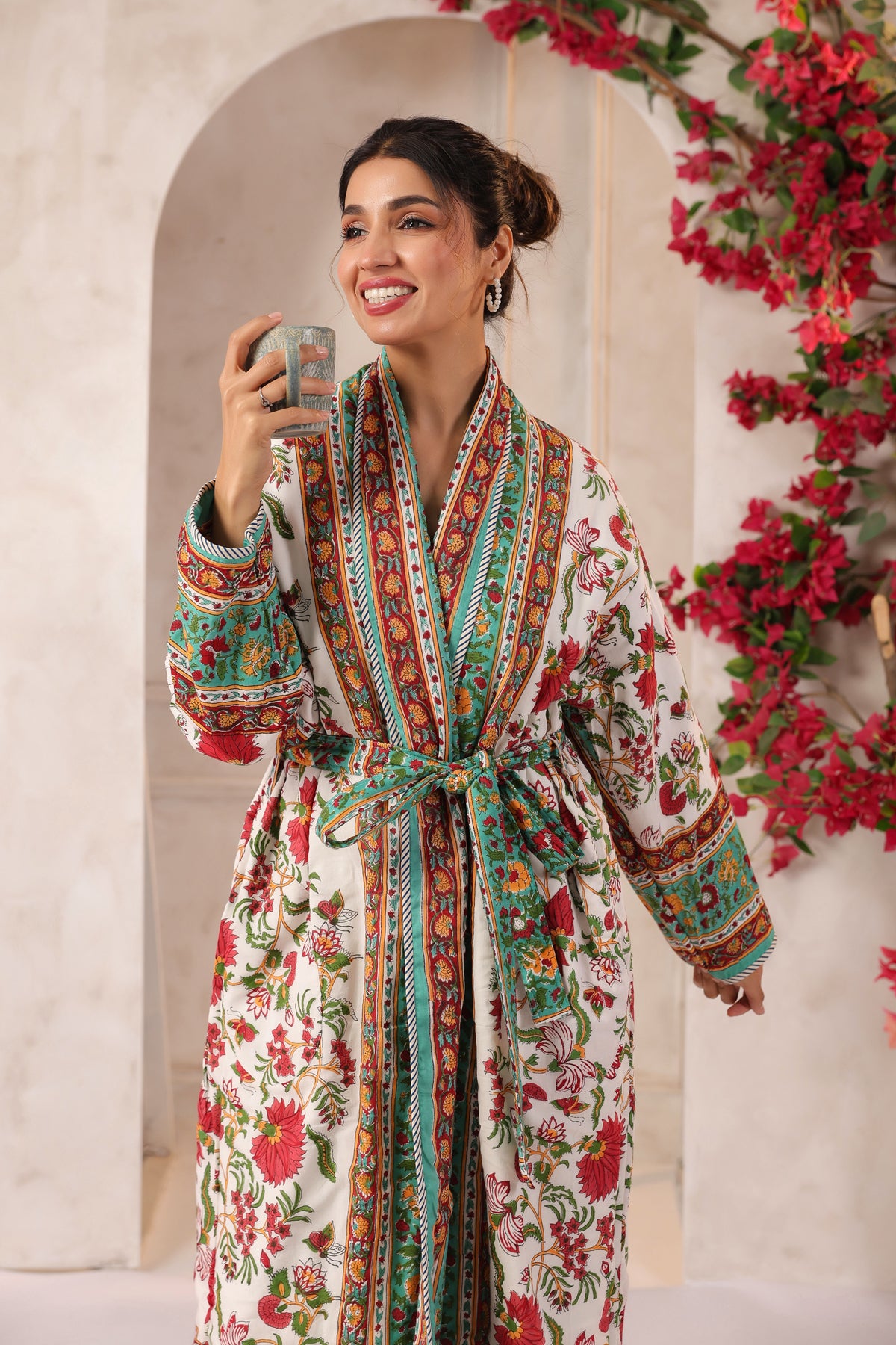 Gulbagh Robe Printed Reversible Quilted Robes