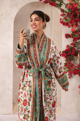 Gulbagh Robe Printed Reversible Quilted Robes