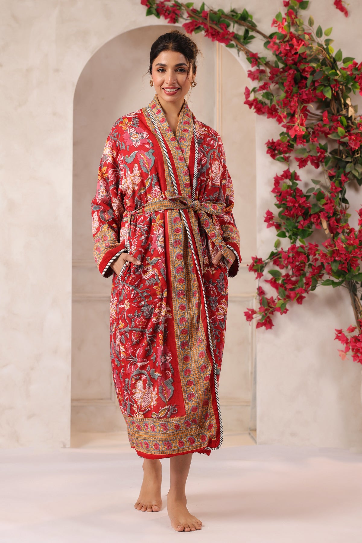 Laali Printed Reversible Quilted Robes