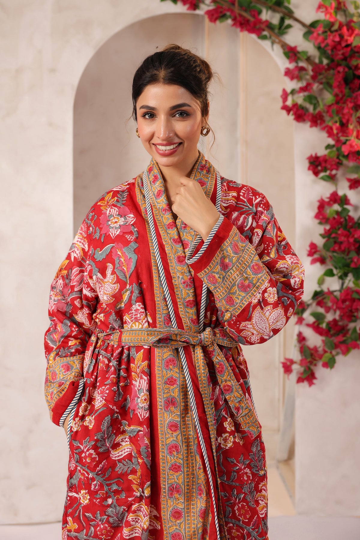 Laali Printed Reversible Quilted Robes