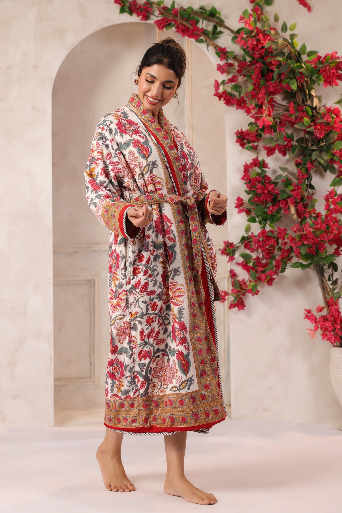 Laali Printed Reversible Quilted Robes