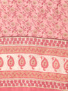 Women Floral Printed Regular Sequinned Cotton Kurta with Trousers & Dupatta