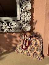 Brown Earthy Boota Shoulder Bag with Zip