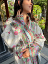 Bagheecha Floral Quilted Reversible Robe