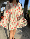 White Daffodil Printed Tier Dress