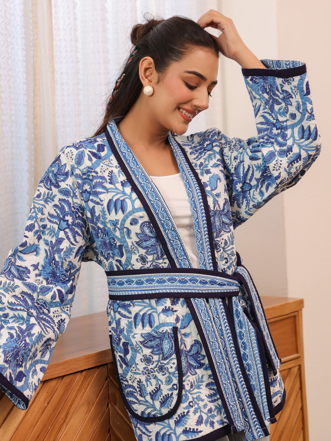 Neelkanth Quilted Jacket with Pockets