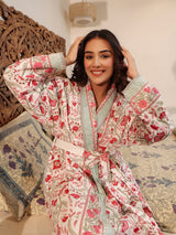 Kashmiri Quilted Reversible Robe