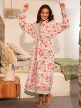 Kashmiri Quilted Reversible Robe