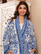 Neelkanth Quilted Reversible Robe