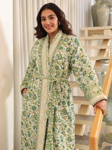 Good Earth Quilted Reversible Robe