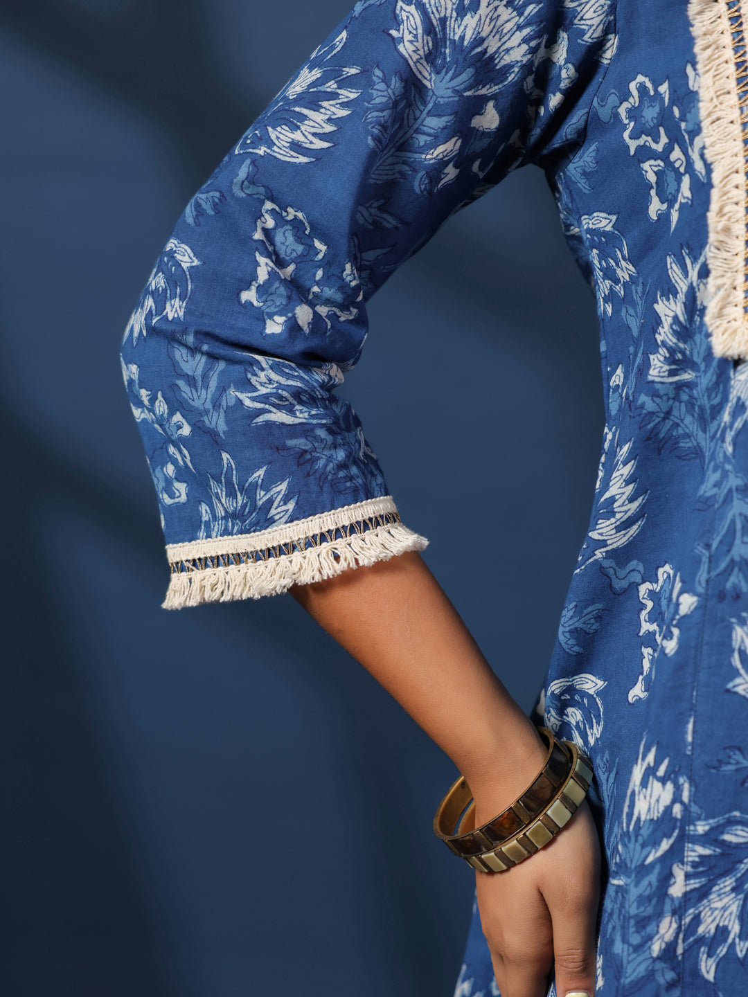 Dabu Printed Kurta and Palazzo Set