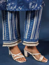 Dabu Printed Kurta and Palazzo Set