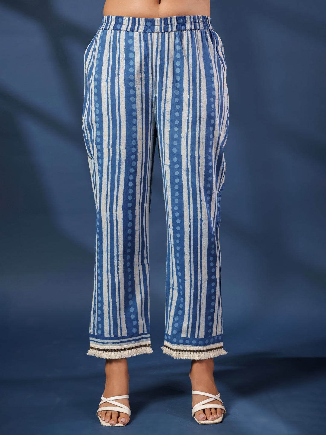 Dabu Printed Kurta and Palazzo Set