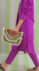 Purple Bandhej Printed Cotton Kurta and Pants Set