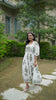 Printed Mughal Boota Dress with Sweetie Pie Neckline