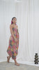Red & Yellow Patch Print Boho Cotton Jumpsuit
