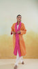 Pink & Yellow Reversible Quilted Cotton Robe
