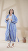 White Paisley Printed Reversible Quilted Cotton Robe