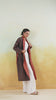 Ikkat Printed Light Quilted Reversible Cotton Robe