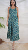 Teal Backless Maxi Dress