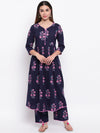 whl Cotton Block Print Kurta & Palazzo Set