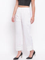 whl White Mirror Lace Palazzo