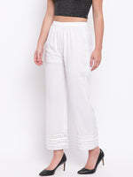 whl White Mirror lace Palazzo