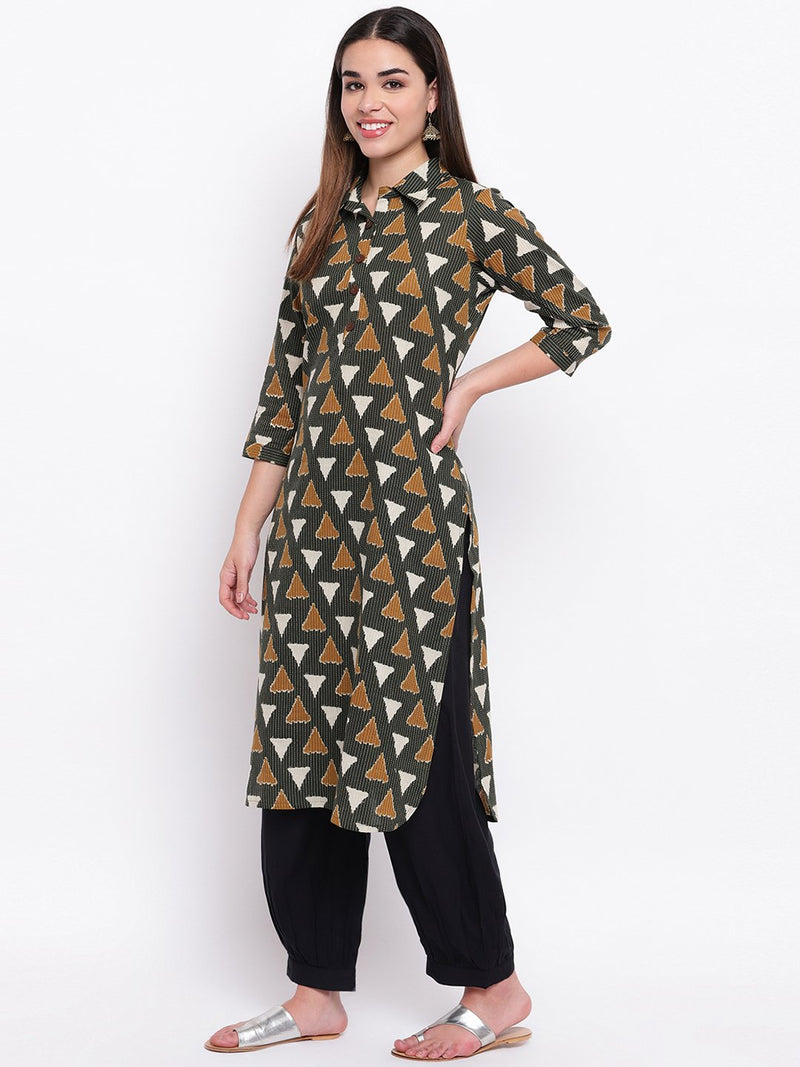 whl Cotton Katha Work Kurta