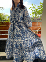 Neelkanth hand-block printed dress