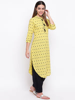 whl Yellow Pathani Kurta & Salwar Set